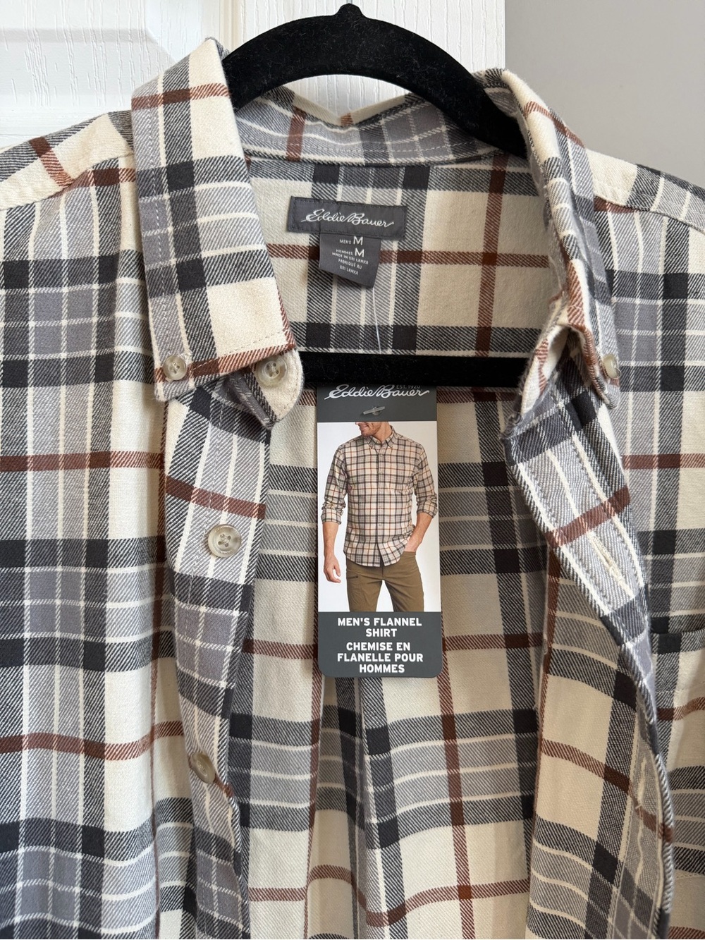 Eddie Bauer Plaid Flannel Shirt - Picture 2 of 3